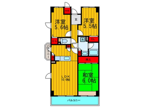 レクシア忍ヶ丘の物件間取画像